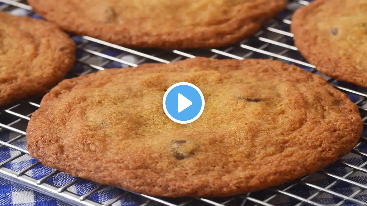 Crispy Chocolate Chip Cookies Recipe Demonstration - Joyofbaking.com