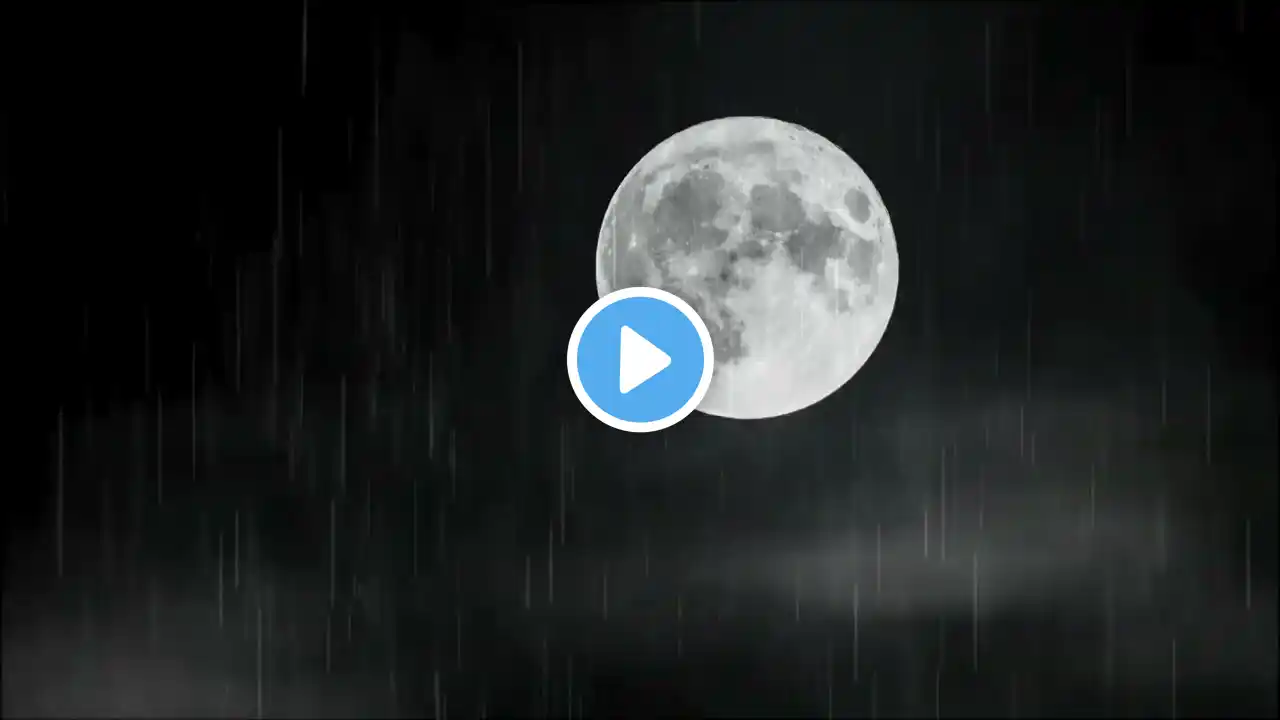 3️⃣ Gentle Raindrops Under the Moonlight 🌙💧 | Peaceful Night | 3 Hours