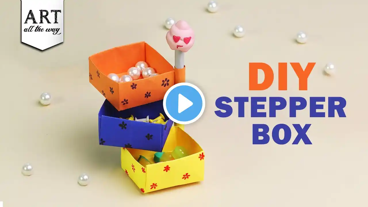 DIY Stepper Box | Origami Paper Craft | Paper Crafts | DIY Projects | DIY crafts | @VENTUNOART