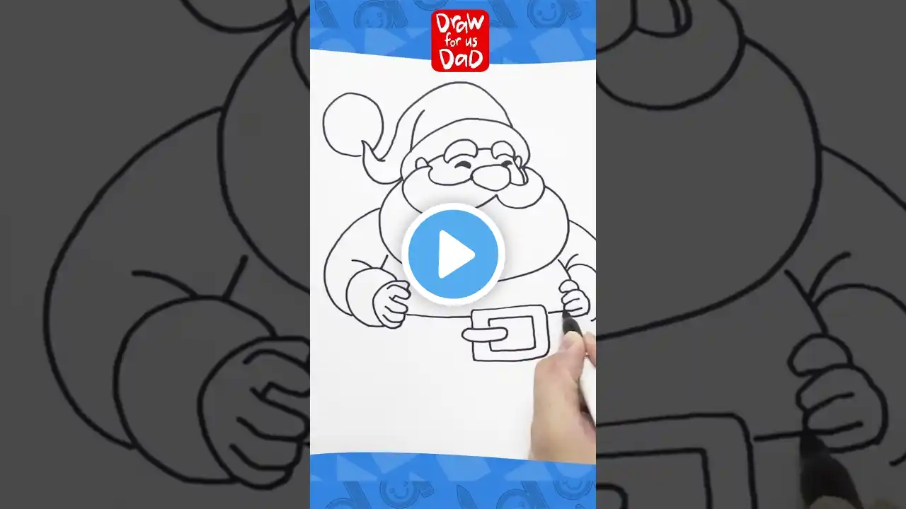 draw Santa short