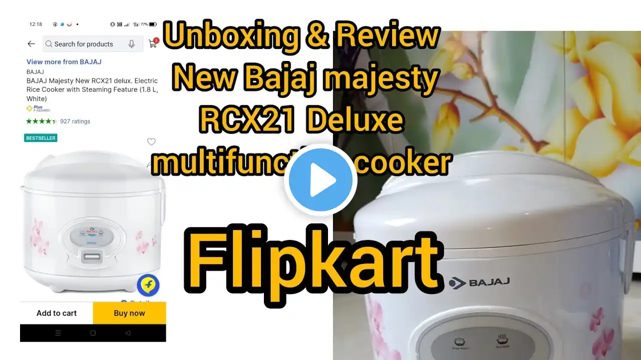 Unboxing & Review New Bajaj majesty RCX21 Deluxe multifunction cooker from Flipkart #viral #flipkart