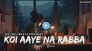 Koi Aaye Na Rabba (Slowed + Reverb) | B Praak | Daaka | BD Lofi Beats