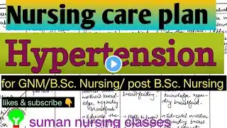 nursing care plan on hypertension//hypertension nursing care plan #ncp #hypertension