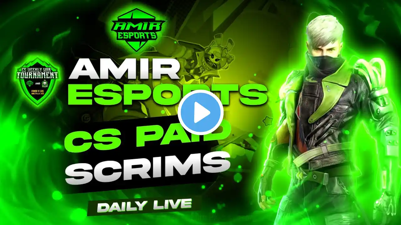 Live Cs Paid Scrims Matches || Free Fire || Amir Esports