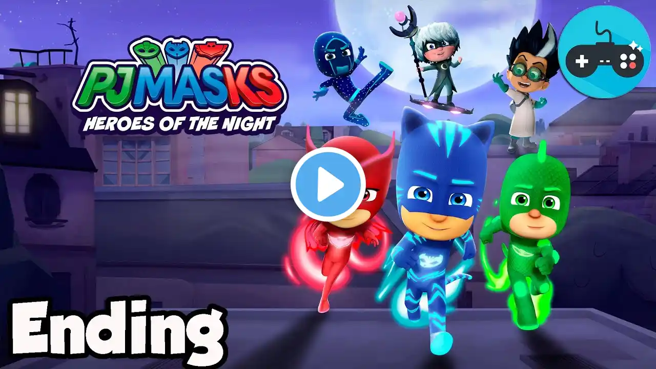 PJ Masks Heroes of the Night Ending | PC Superhero Cartoon Video Game