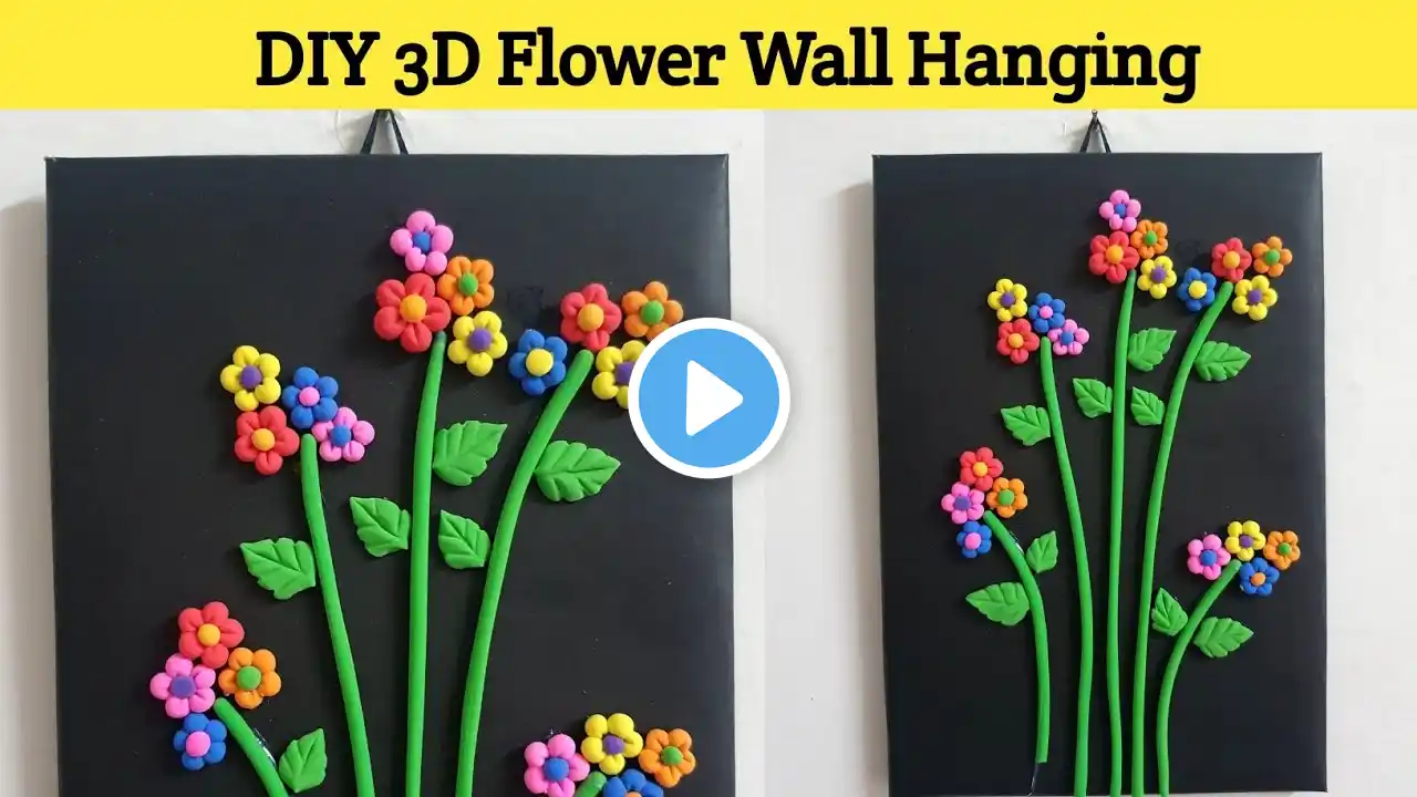 Unique Clay Flower Wall Hanging /Quick Paper Craft For Home Decoration Easy Wall Mate DIY Wall Decor