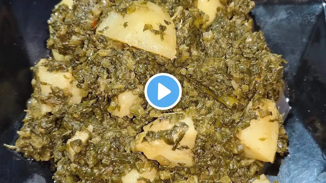 Aaloo Palak dry recipe - Aloo Palak Sookhi Sabzi - Aloo Palak Saag | Bishmillah Recipe