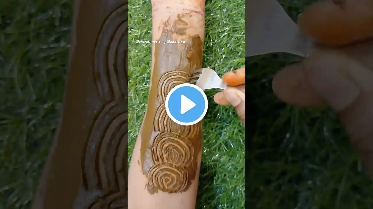 Fork mehndi design, arabic mehndi design, simple mehndi design #shorts #ytshorts #shortsfeed#mehndi