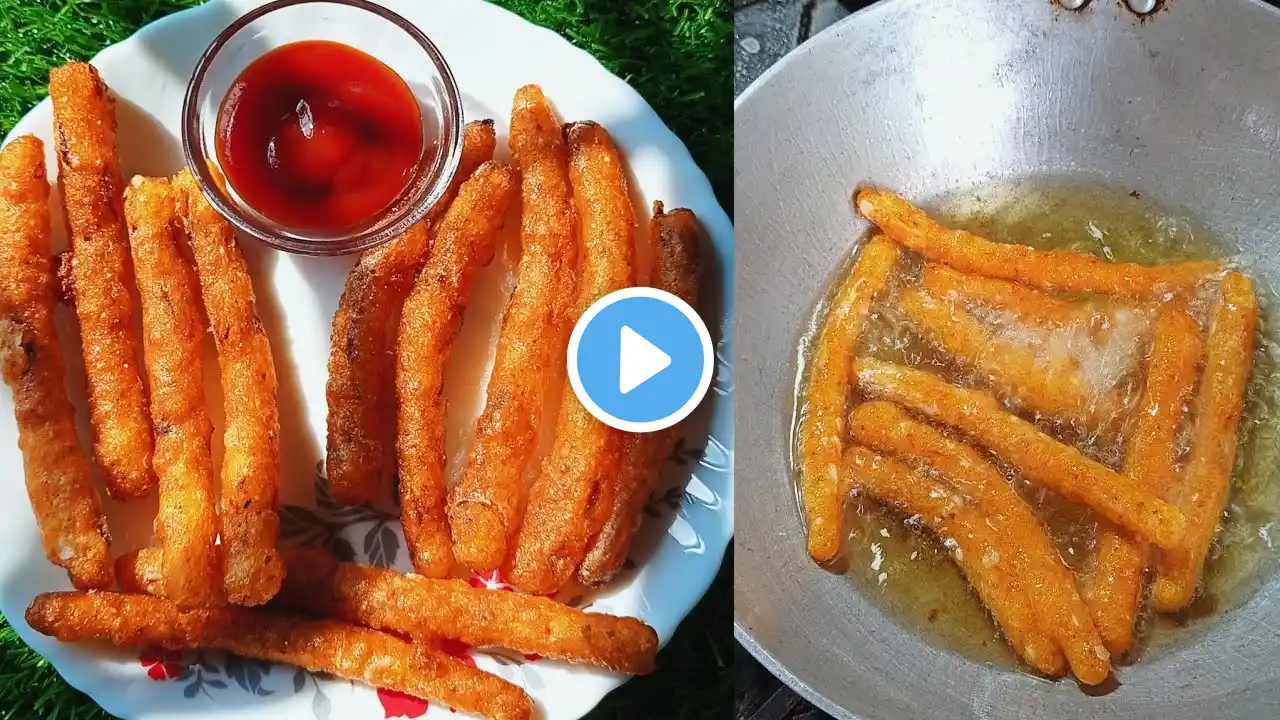 Crispy Potato Sticks Recipe 🥔🍟| Quick & Easy Snacks Recipe | Potatoes Recipe