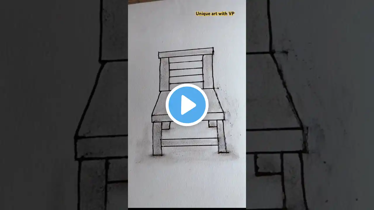 Easy way to draw a chair|| how to draw a chair|| easy drawing video|| #drawingreferences #drawingset