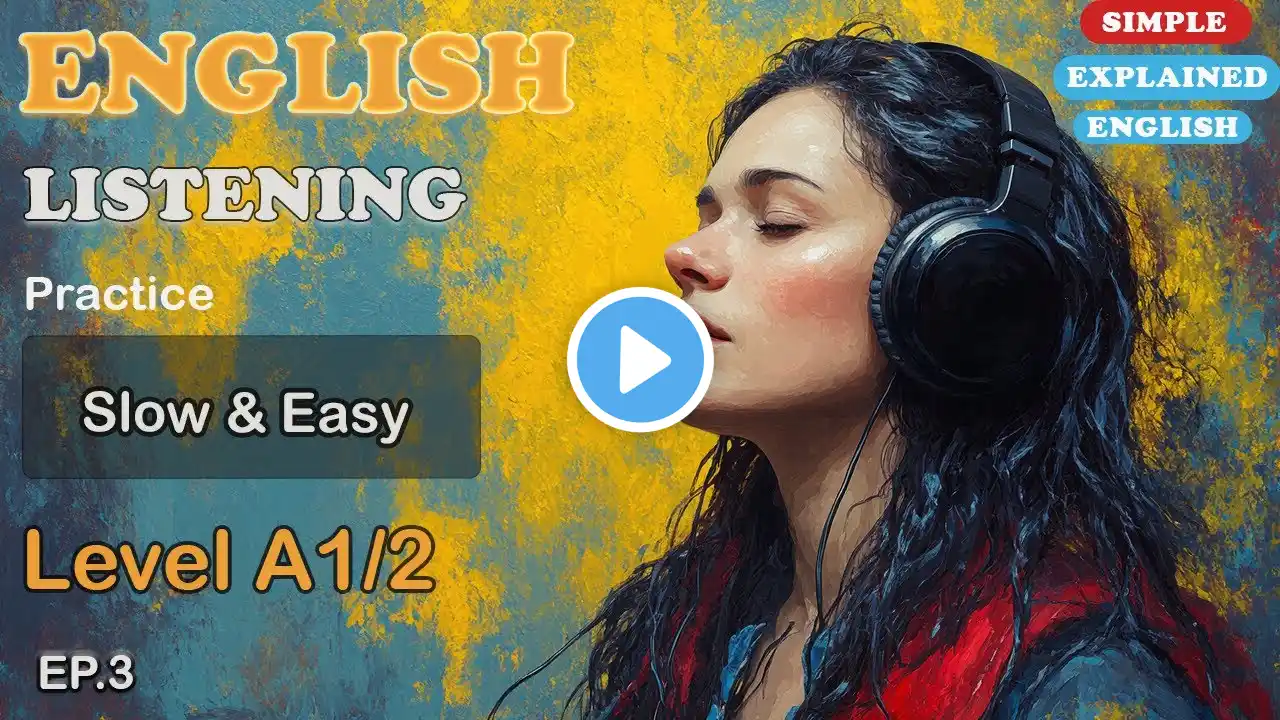 English Listening Practice - Level A1/2 -English Conversation | Improve Your Everyday English Ep.3