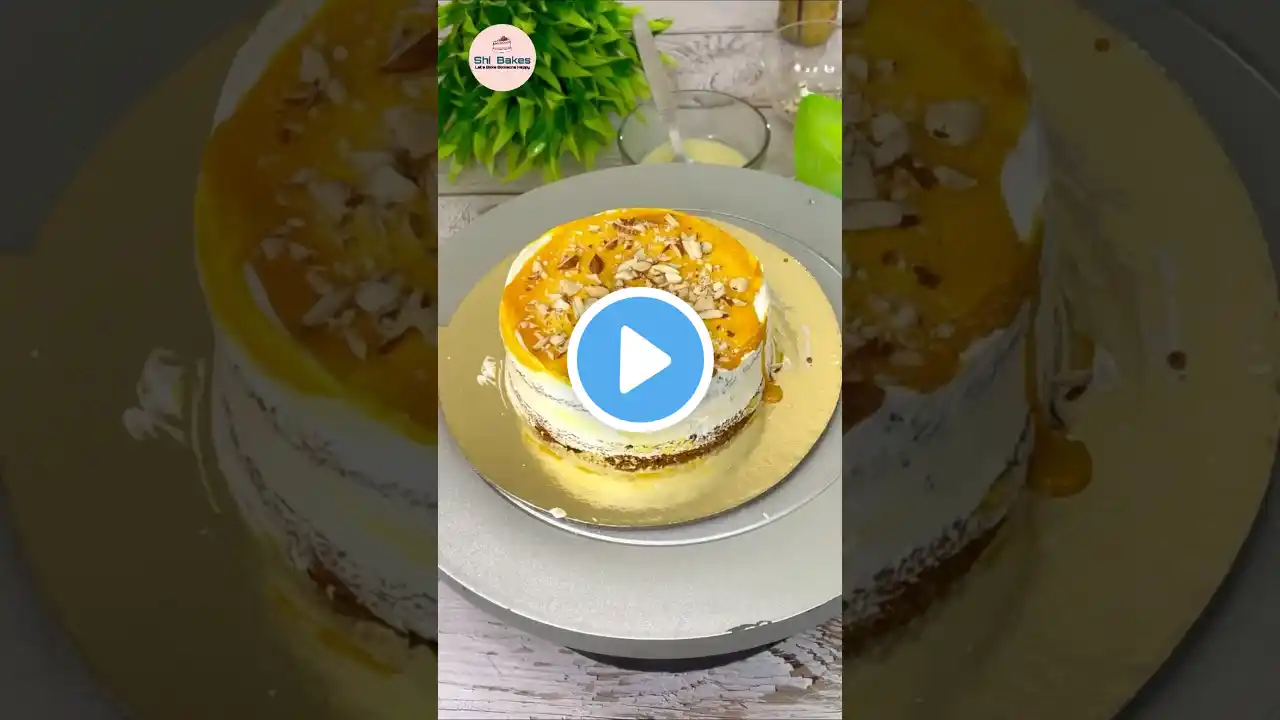 Kesar Thandai Cake!!🧡💛 #shorts #shortsvideo #youtubeshorts #short #trending #viral #viralshorts