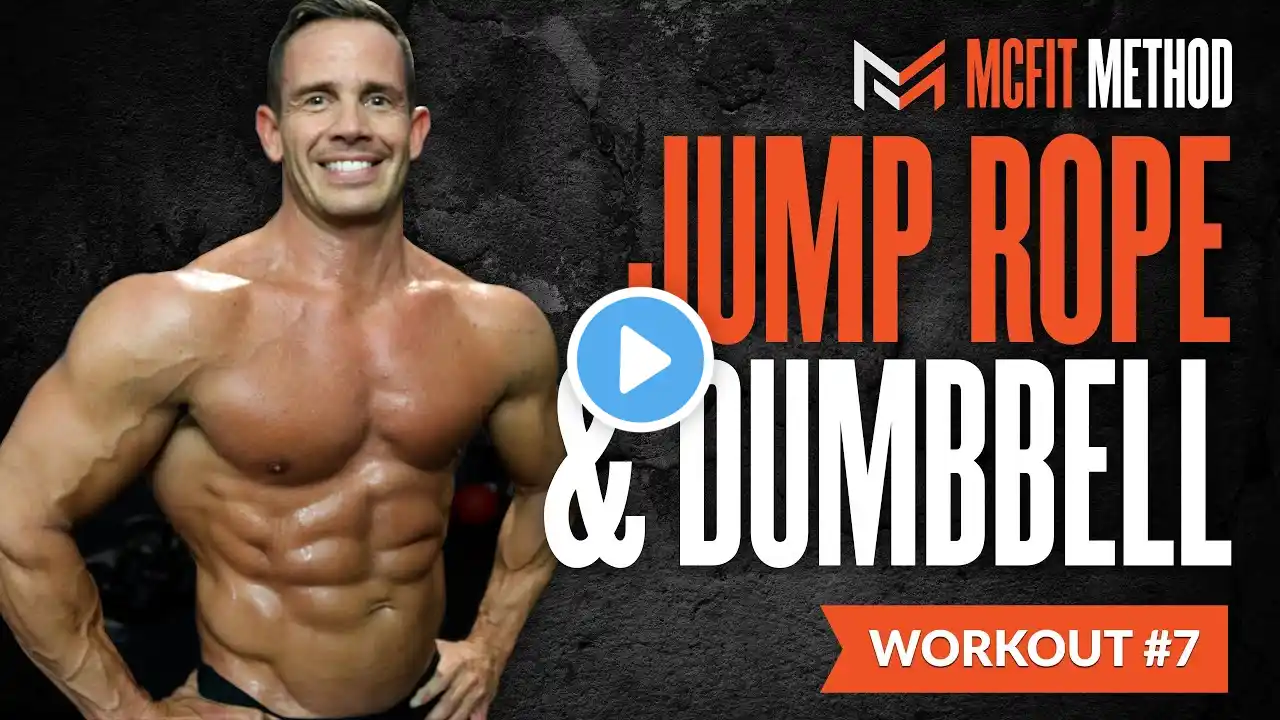 Burn Belly Fat & Build Muscle at The Same Time (Jump Rope & Dumbbell Workout)