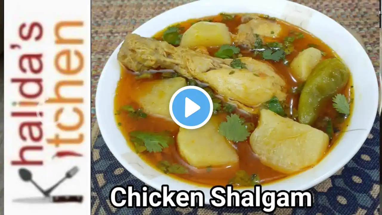 Delicious Chicken Shaljam Curry Recipe | Chicken Turnip Delight |#khalida'skitchen #food #cooking