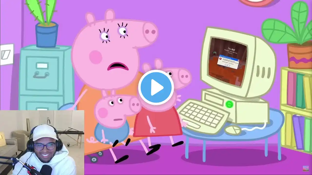 Peppa Pig plays Minecraft