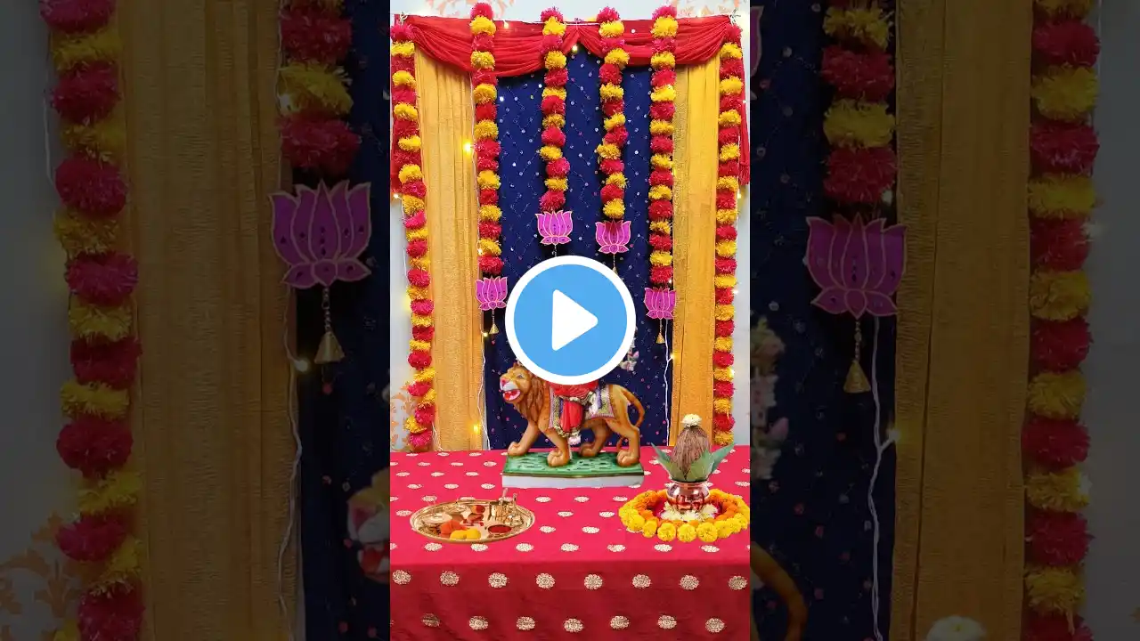 Navratri decoration ideas for home🌹#shorts #trending #reels #tiktok #diy #ganpati #decoration #viral