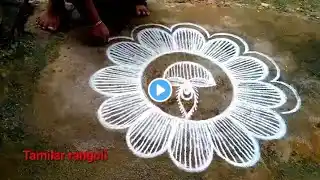 Karthigai margarzhi madham traditional special rangoli/padi muggulu/flower🌺🌻🌹🌷kolam/ Tamilar rangoli