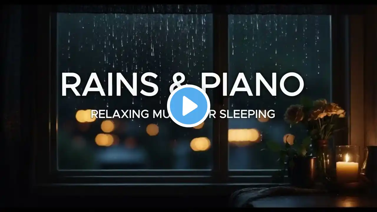 Deep Sleep in 10 Minutes 🌌 Dreamy Rain Piano to Quiet the Mind Instantly