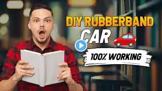 DIY Rubberband Car #Tutorial π±π€―| It Actually Works π«‘|