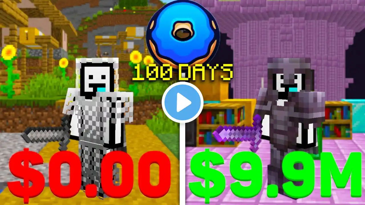 I Survived 100 Days on DonutSMP...