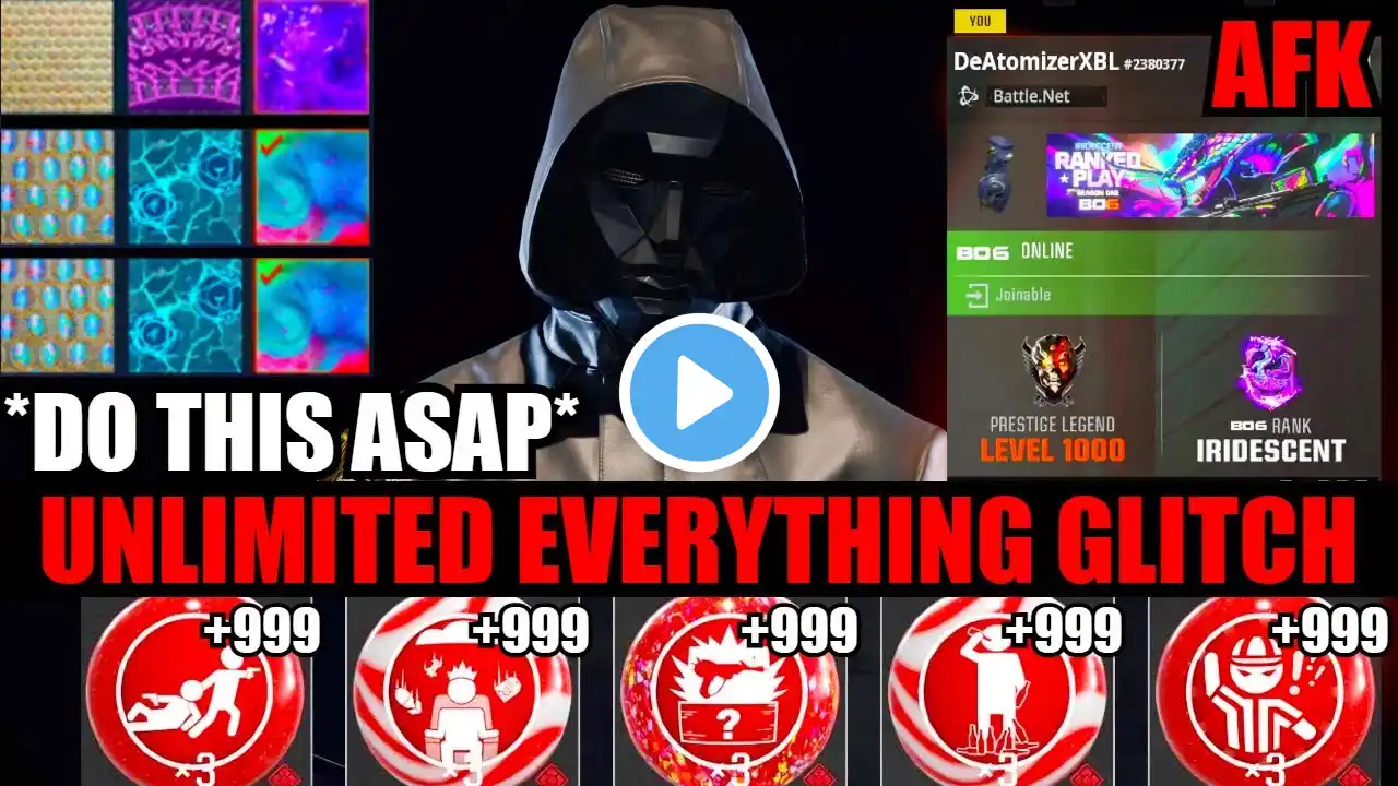 *NEW* AFK UNLIMITED EVERYTHING GLITCH BO6! CAMOS/XP/GOBBLEGUMS! BO6 GLITCHES! BO6 ZOMBIES GLITCH!