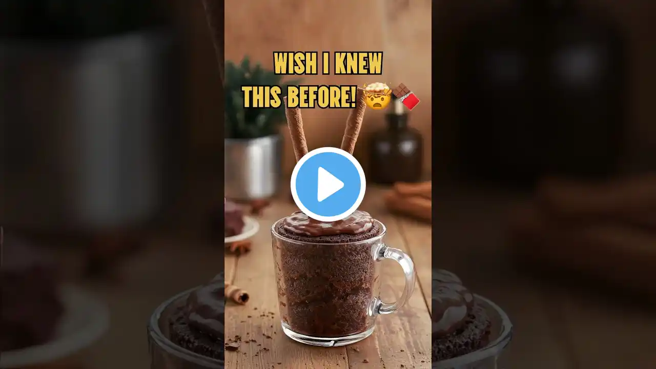 Wish I knew this before!🤯🍫 This 2-minute mug cake is a must-try! No oven, no mess—just pure magic!