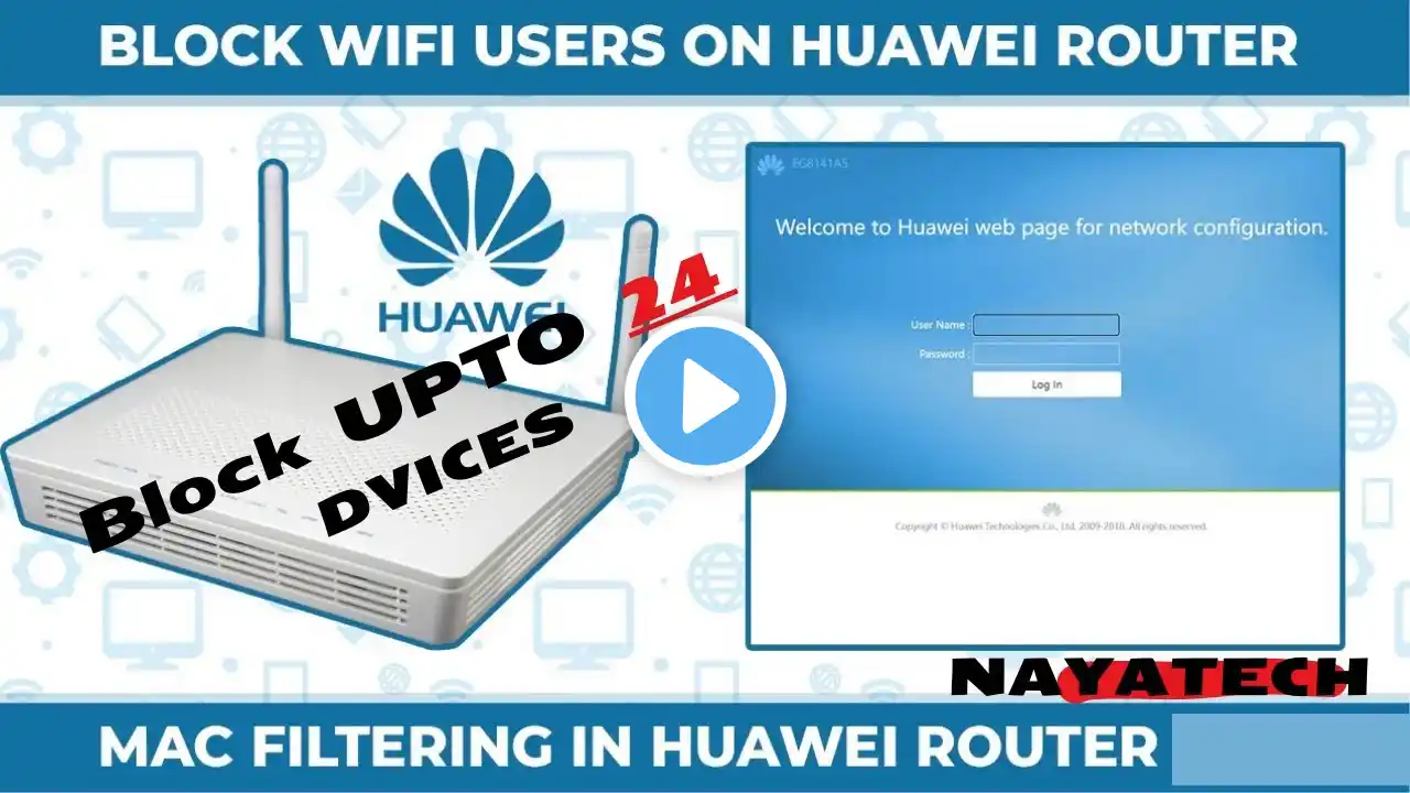 How to apply more than 8 mac address in Huawei router || Block more than 8 device ||