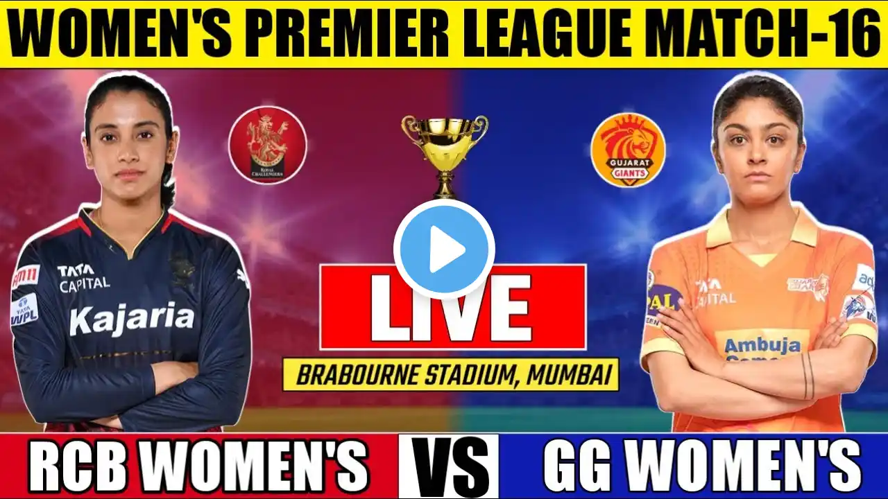 live womens premire league royal challengers bangalore vs Gujarat Giants | #livescore #ipllive