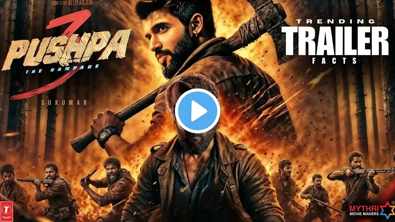 Pushpa 3 - The Rampage💥| TRENDING TRAILER Interesting Facts🔥|Allu Arjun,Rashmika M,Fahadh F,Vijay D