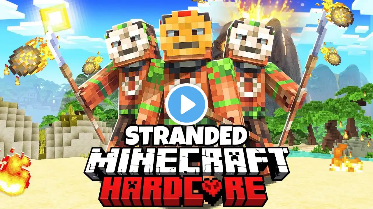 100 Players Simulate a Stranded Island in Minecraft... [Movie]