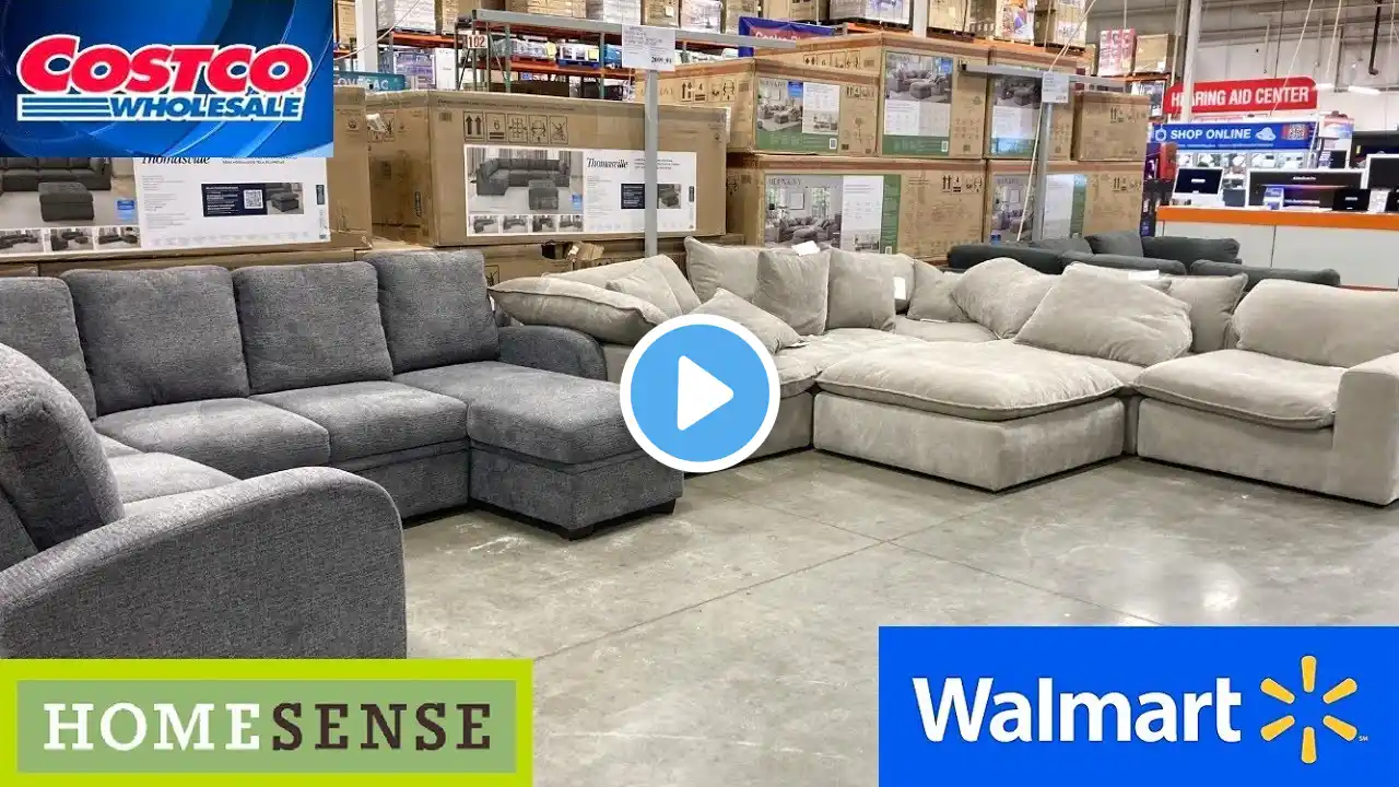 COSTCO HOME SENSE WALMART FURNITURE SOFAS CHAIRS TABLES SHOP WITH ME SHOPPING STORE WALK THROUGH