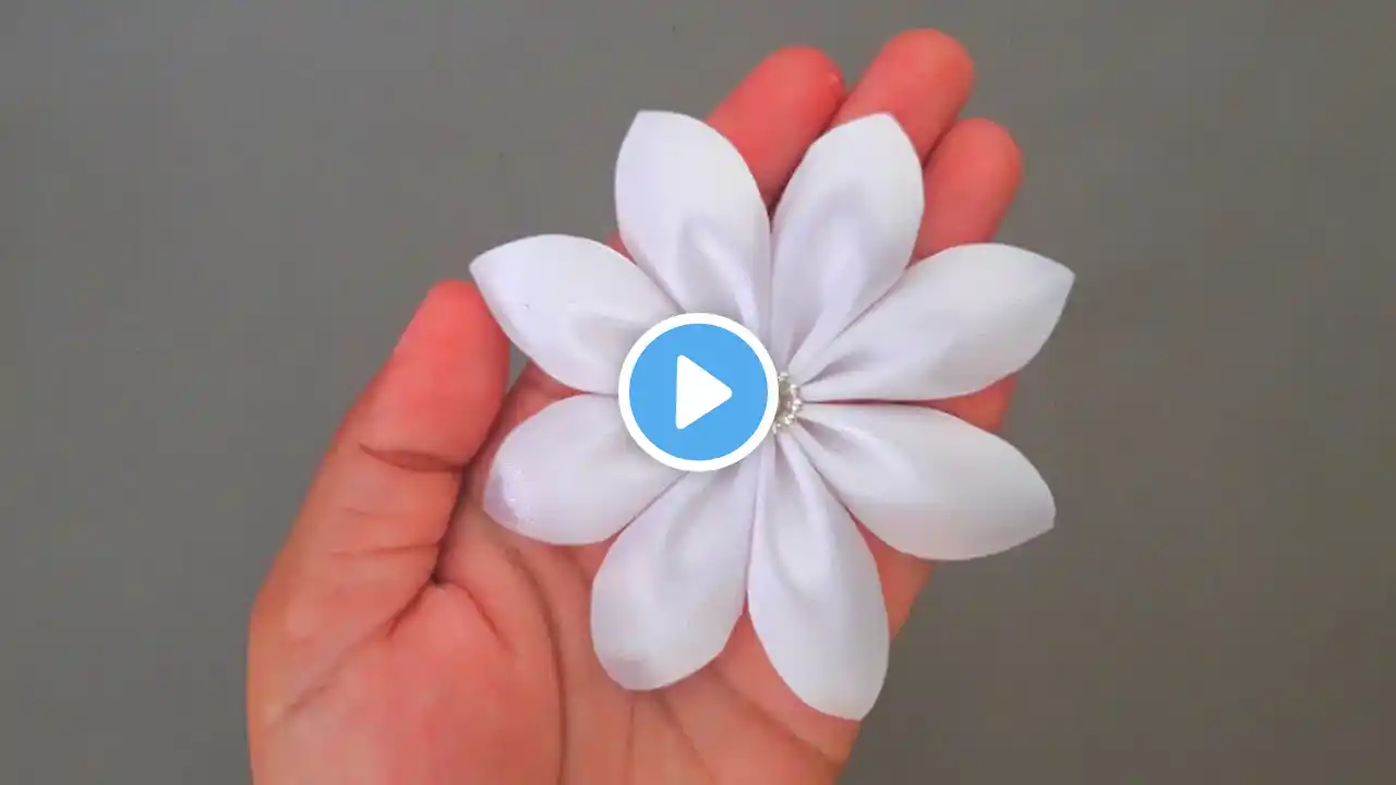 Amazing Fabric Art | DIY Fabric flowers | cloth flowers making | How to make Fabric Flowers | DIY