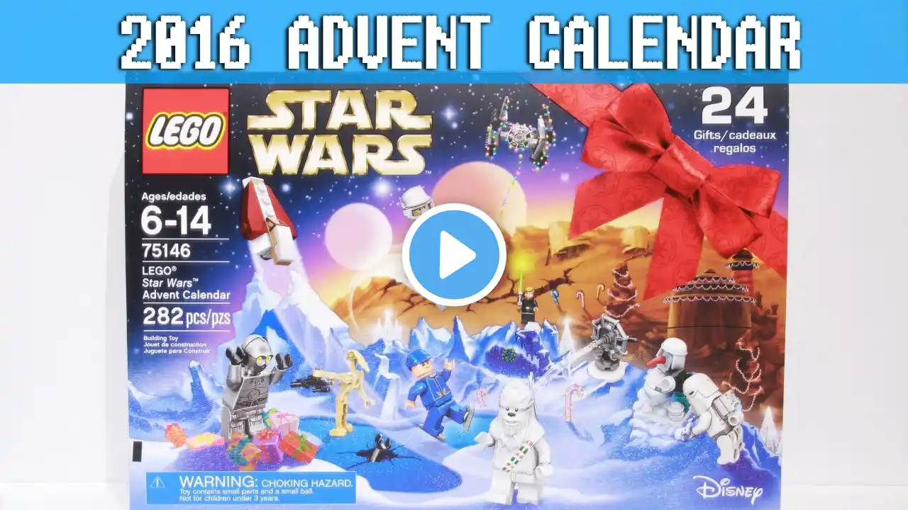 LEGO Toys | Star Wars Advent Calendar 2016 Stop motion build 75146