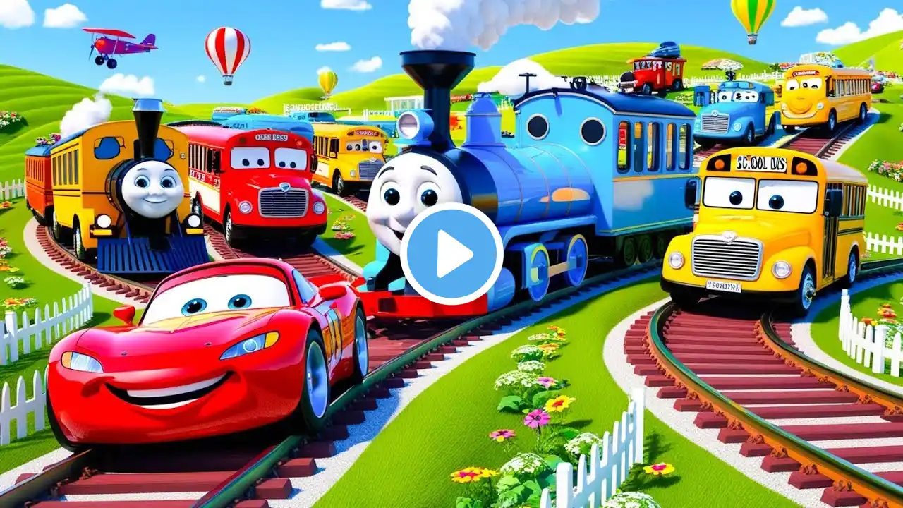 Wheels On The Bus + Wheels On The Firetruck + Five Little Ducks & More Nursery Rhymes & Kids Songs