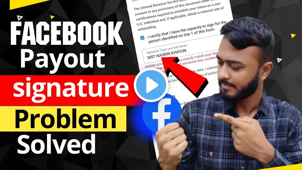 Facebook payout signature problem solved।Fix Signature Verification।Tax Information Facebook Payouts