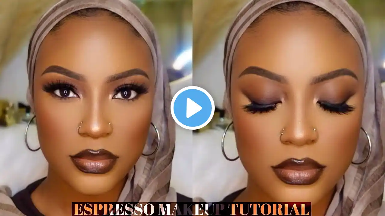 BASIC BABE E:6 || START TO FINISH || DETAILED ESPRESSO MAKE UP TUTORIAL #darkskin #brownskin #woc