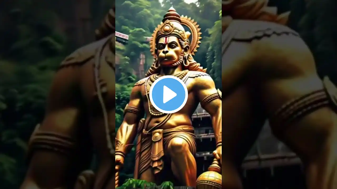 Behold the majestic Golden Hanuman! โจ๐ A symbol of strength, devotion, and divine power shining