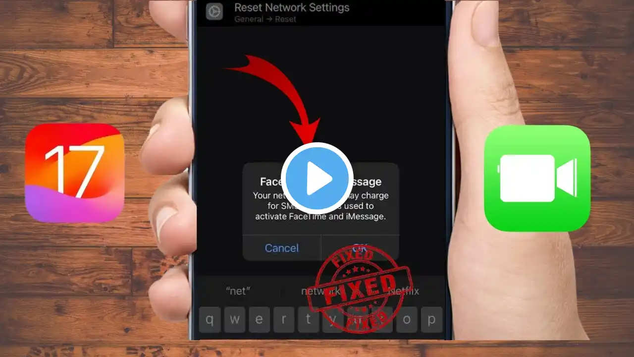 how to fix your network provider may charge for sms messages used to activate facetime and imessage