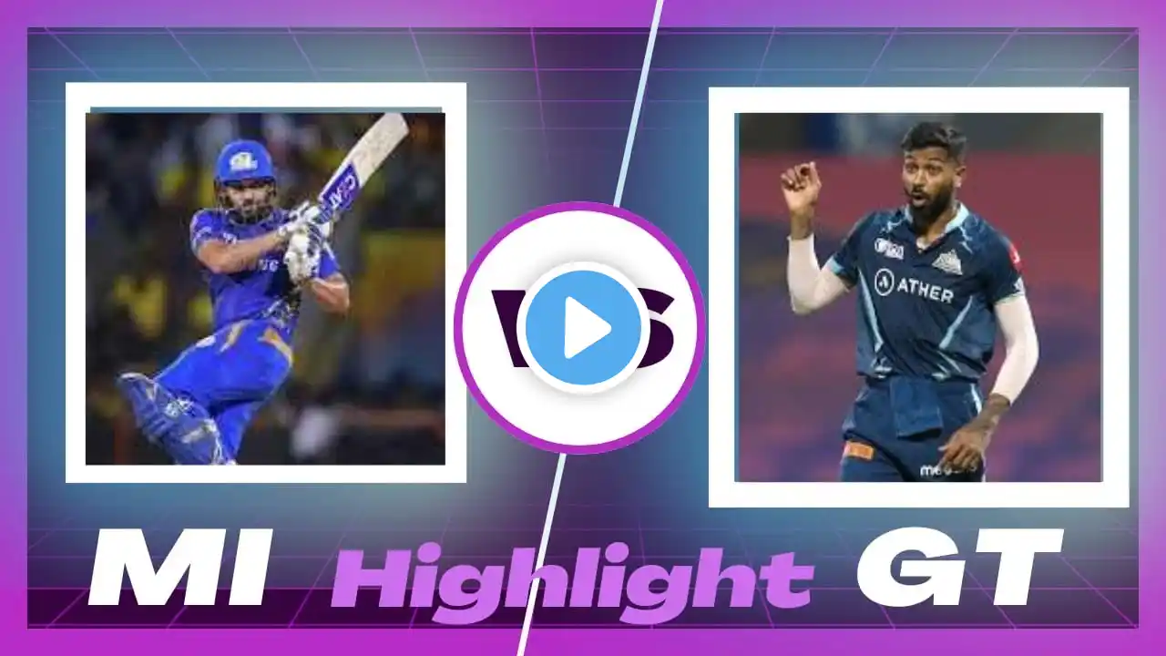 mi vs GT IPL match #highlight match #mi Vs GT 2024 @Lahu_purule_45