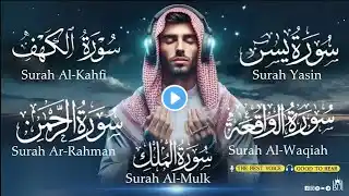 MUROTTAL MERDU Pengantar Tidur AL KAHFI, AL MULK, AR RAHMAN, YASIN, AL WAQIAH | Alaa Aqel