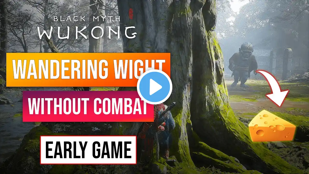 How To Beat Wandering Wight Boss Black Myth Wukong | Wandering Wight Cheese | Big Head Boss