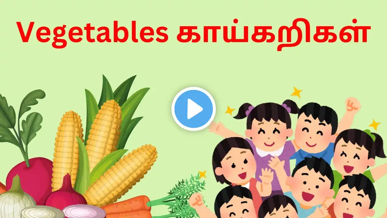 🌿 Vegetable Names in Tamil & English | Vegetable Names in Tamil| Kids Learning  & Beginners