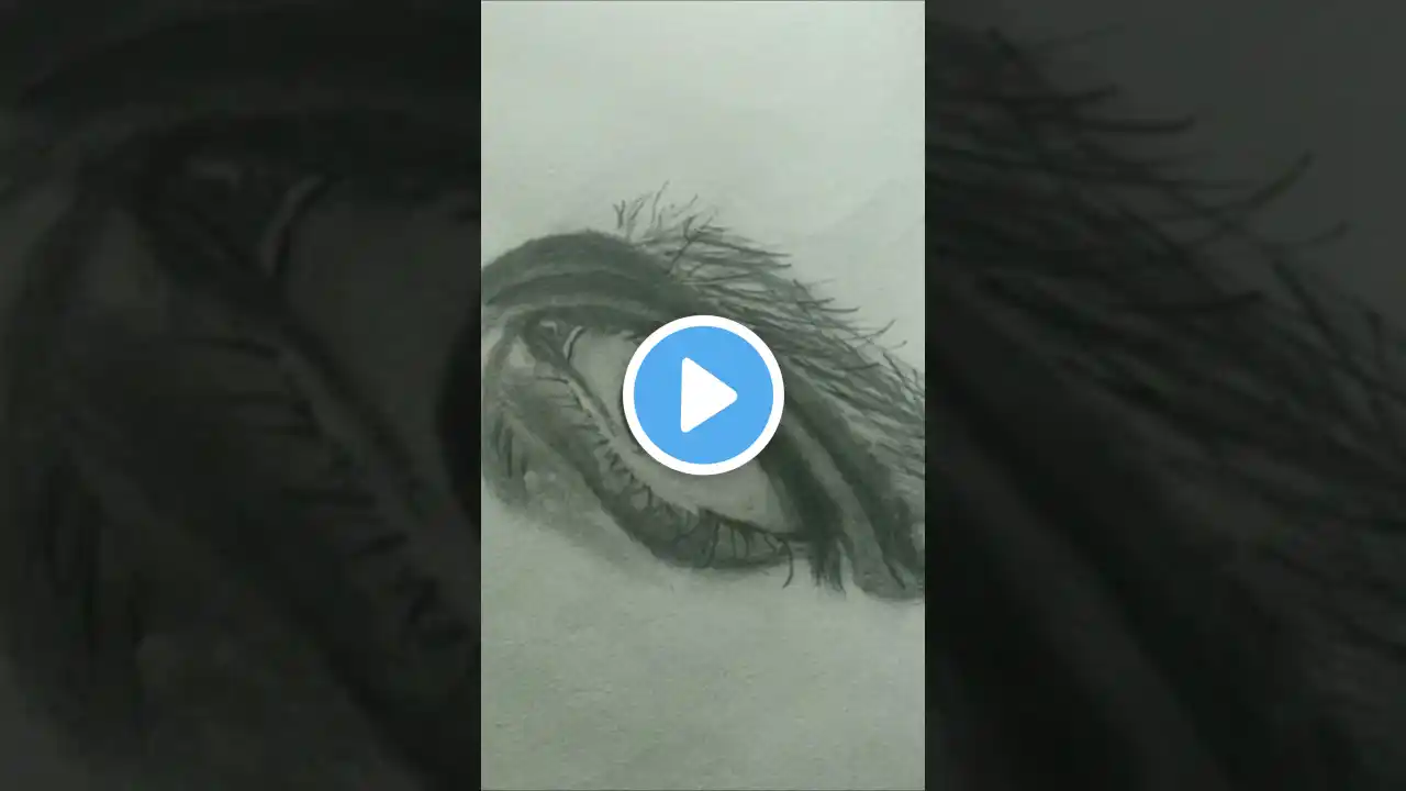 Eye drawing with pencil #art #shorts