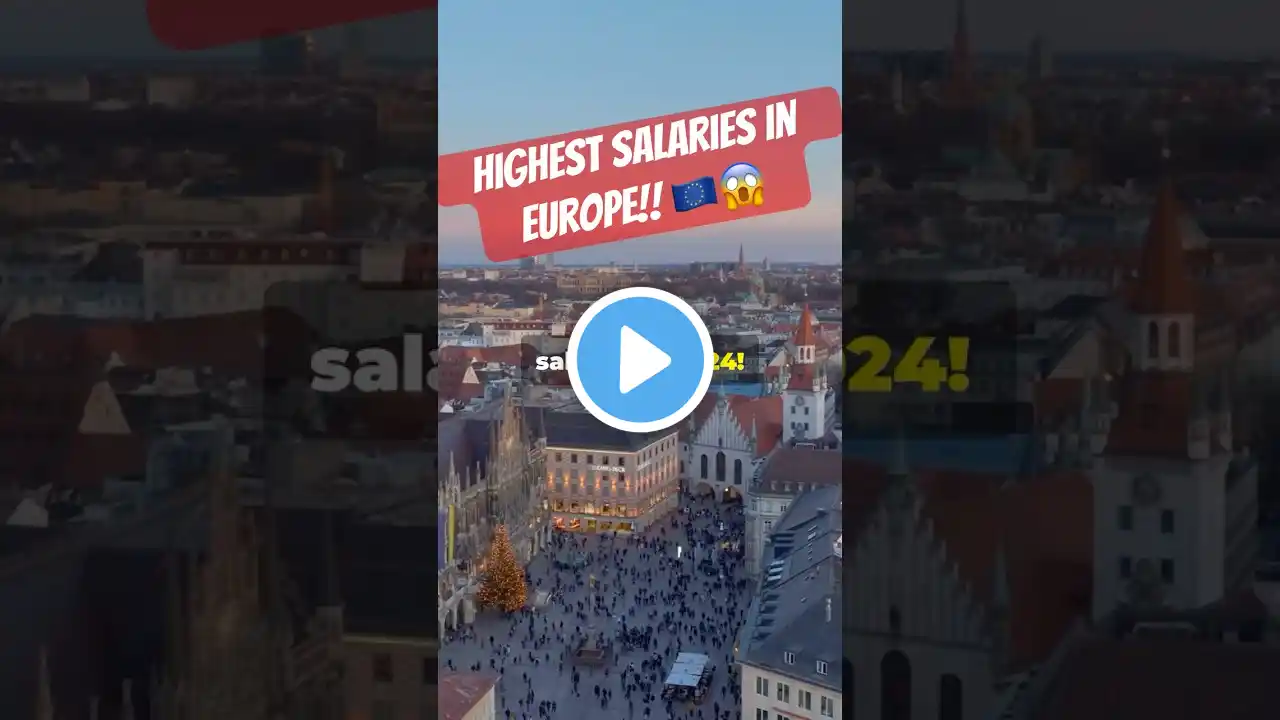 💰 Top 5 Highest Salary Countries in Europe (2024) | Where to Earn the Most! 🇪🇺