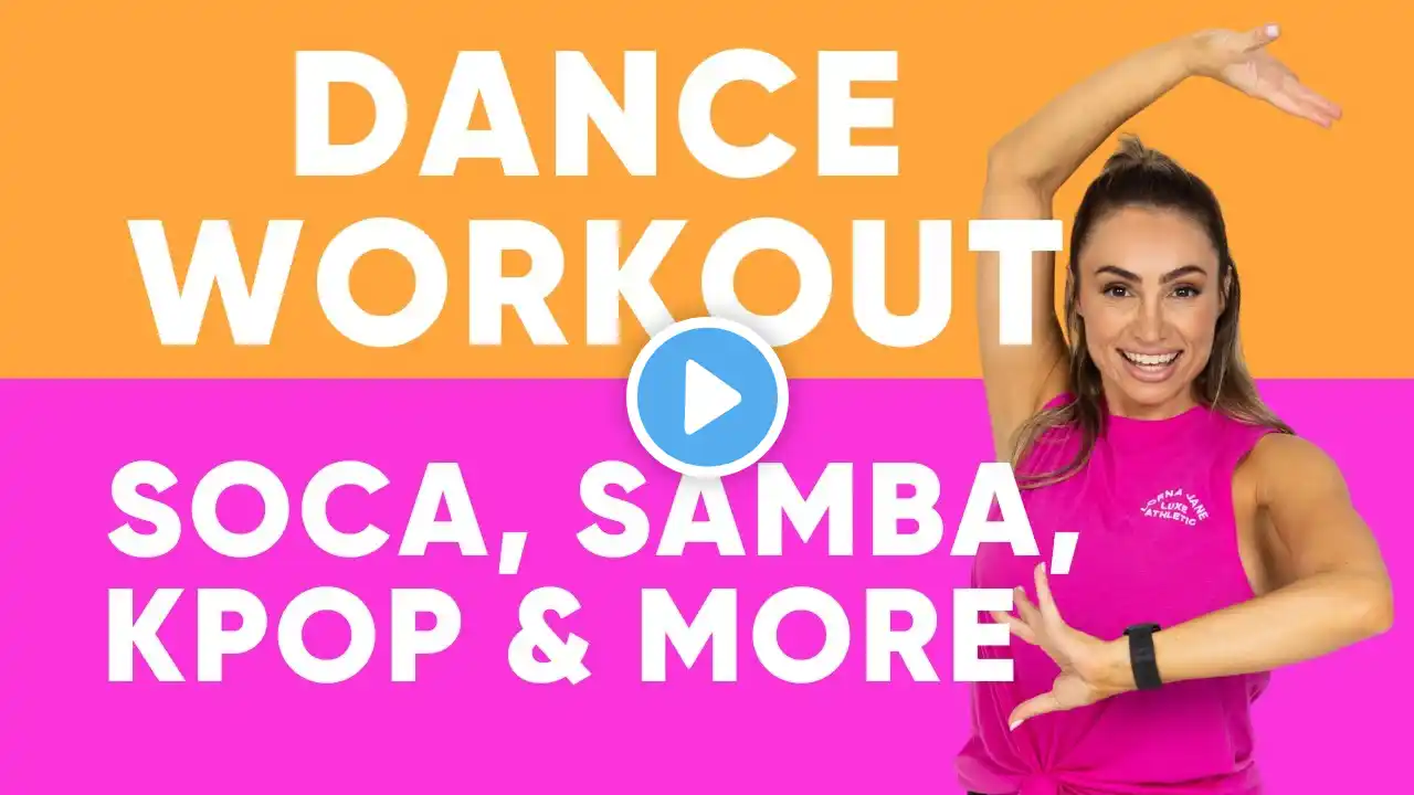 Easy & Fun Calorie-Burning Dance Workout | Bollywood, Samba, Soca, K-pop & More!