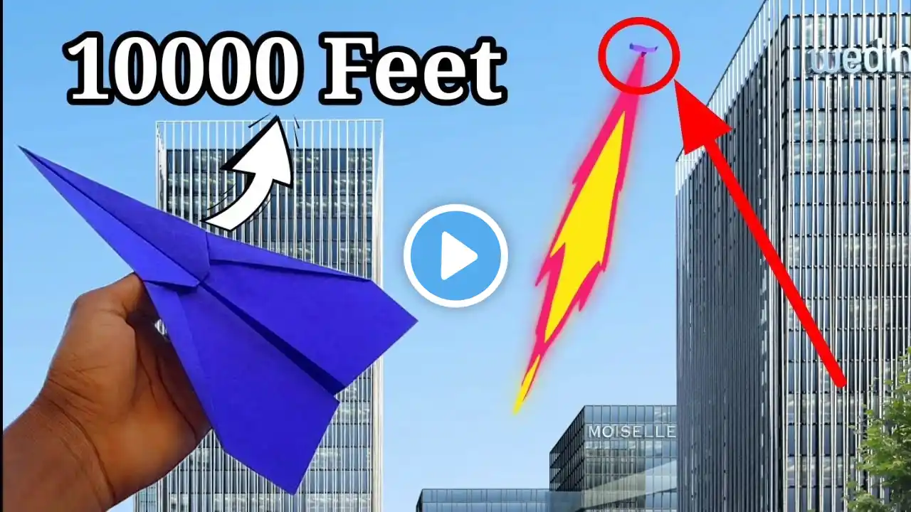 How to make a Paper Airplane that flies 10.000 Feet