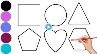 Easy drawing shapes, 2D shapes drawing activity for kids, how to draw shapes |shapes drawing -4