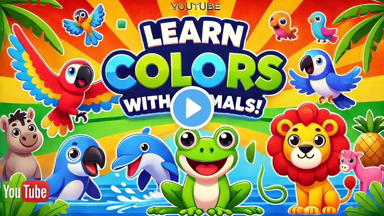 Learn Colors with Animals | Fun Educational Video for Toddlers and Preschoolers