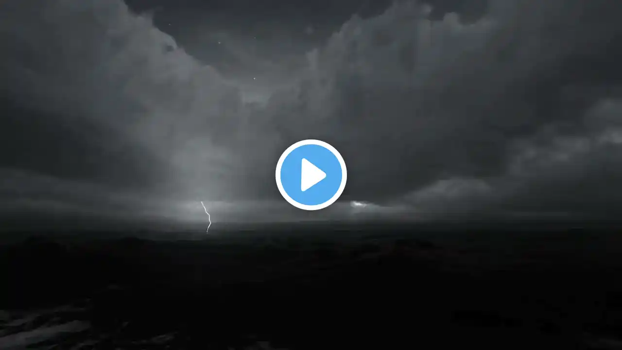 3️⃣ Midnight Storm & Rolling Thunder 🌙⛈️ | Rainy Night Ambience | 3 Hours