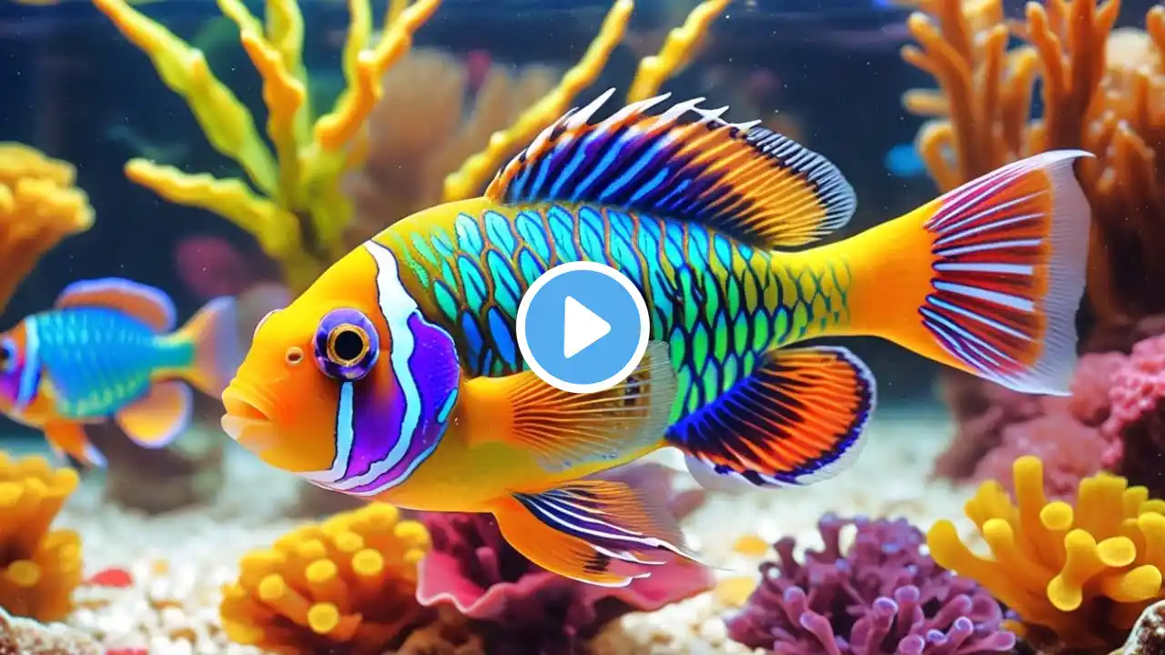 🌊 The Best 4K Aquarium 🐠 Beautiful 4K Aquarium | Calming Music for Sleep, Study & Anxiety Relief #12